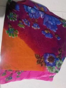 Floral Print Saree