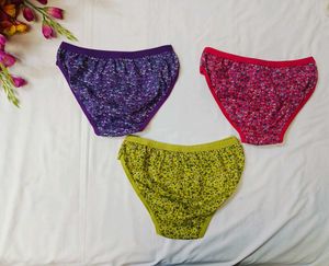 🇳🇿💫❤️ Pack Of 3 Floral Print Panties
