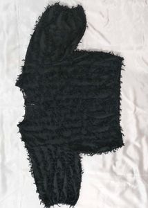 Leopard Mini Skirt &amp; Black Top Set
