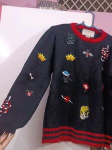 Gucci Embroidered Sweater