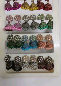 ✨Set of 17 Beautiful Jhumkas✨