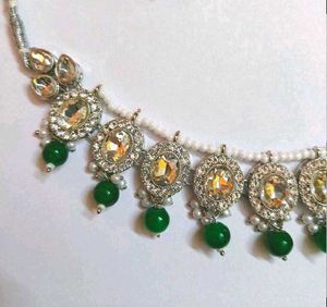 Silver Plated Austrian Diamond Stone Jewellery Set
