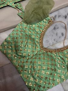 Green Lehenga Choli Set