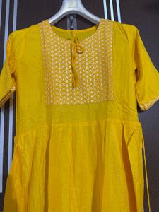 Elegant Yellow Kurti