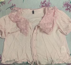 Pink crop top