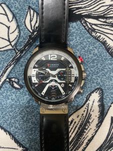 CURREN Stainless Steel Chronograph Men&#39;s Watch (Bl