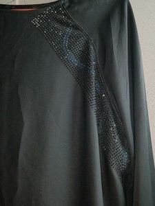 Elegant Black Ethnic Burqa