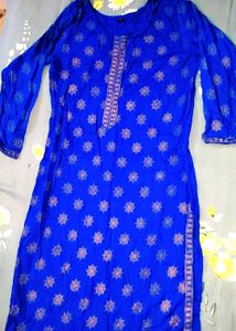 Blue Printed Kurta