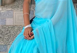 Elegant Blue Saree