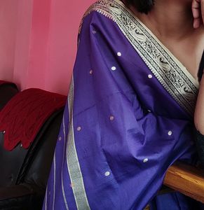 Beautiful Purple Silk Saree 💜