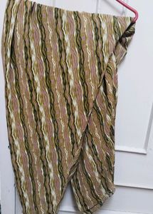 Flower Printed Brown And Purple Suit Set