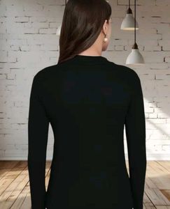 Chic Black Long Sleeve Top