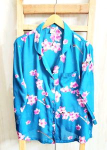 Pink Floral Shirt Size-42
