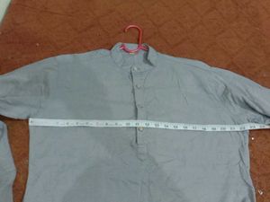 Mens Grey Colour Kurta