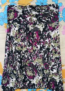 Multicolored High Low Summer Skirt