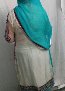 Elegant Embroider Kurta Set Churidar Pjama Kurt
