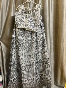 Black White Lehenga Set