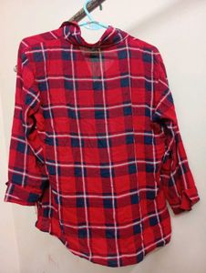Red Plaid Flannel Shirt