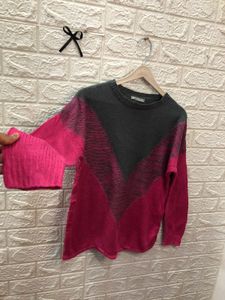 Color Block Pullover Sweater