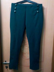 Green Skinny Fit Jeggings