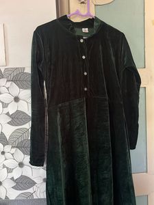 Women Velvet Gown Size L