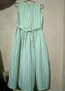 White And Black Lined Frocks