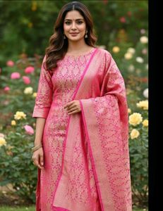 Brocade  Kurti Pant XL