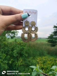 Boho Chic Gold Earrings