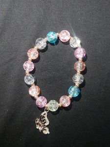 Butterfly Charm Beaded Bracelet