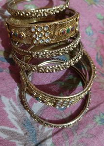 Golden Bangles Set