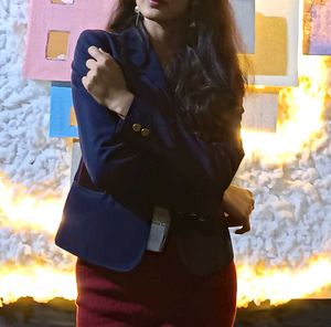 Navy Blazer with Gold Buttons