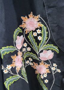 Floral Embroidered Kimono Jacket