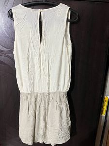 White Romper -Medium