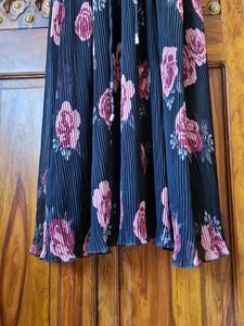 Outzidr Black floral maxi dress (New with tags)