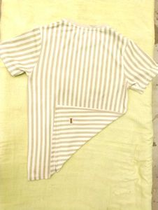 KORAZI Premium Striped Half Sleeve T-shirt Size 36