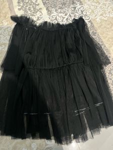 Black Net Top