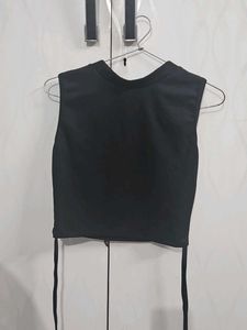 Sleeveless Black Top