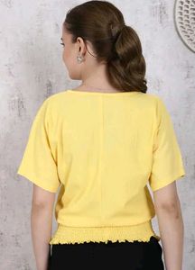 Yellow Casual Women's Top