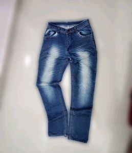 Men's Faded Denim Jeans