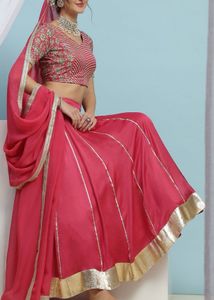 Pink Lehenga Choli with Dupatta