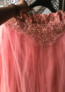 Beautiful Embroidery Work Flare Lengha🩷