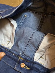 Unused Go Colours Womens Denim Knee Length Shorts