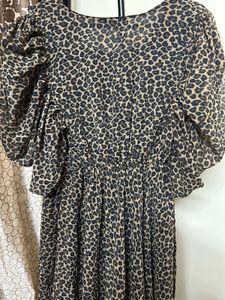 Leopard Print Midi Dress
