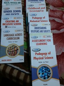 B.ed BOOKS FOR 1st 2nd Year Of Kuk University