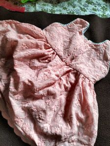 Cute Peach Baby Dress