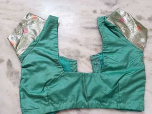 Green Banarasi Silk Dupatta