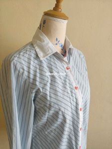 Striped Button-Down Shirt