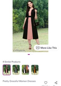 Black &amp; Pink One Piece Dress