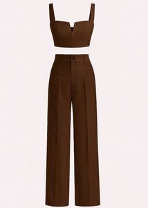 Brown Two-Piece Set