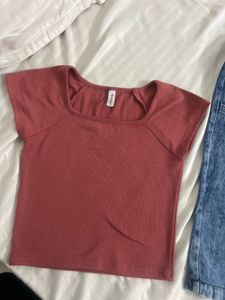 Cute Top &amp; cargo Jeans Set